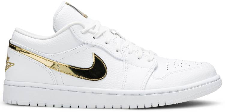 Wmns Air Jordan 1 Retro Low White Metallic Gold Cz4776-100