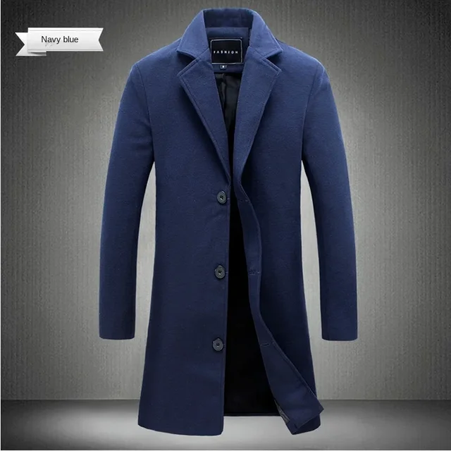 New men's long coat 2024