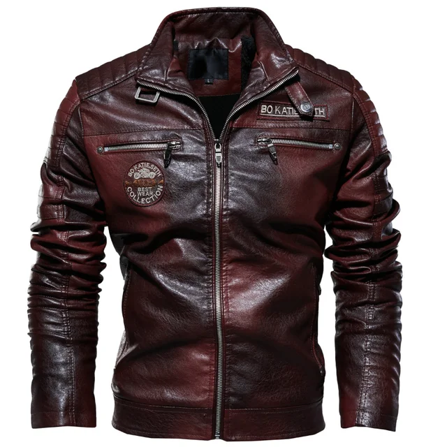 New men's leather jacket