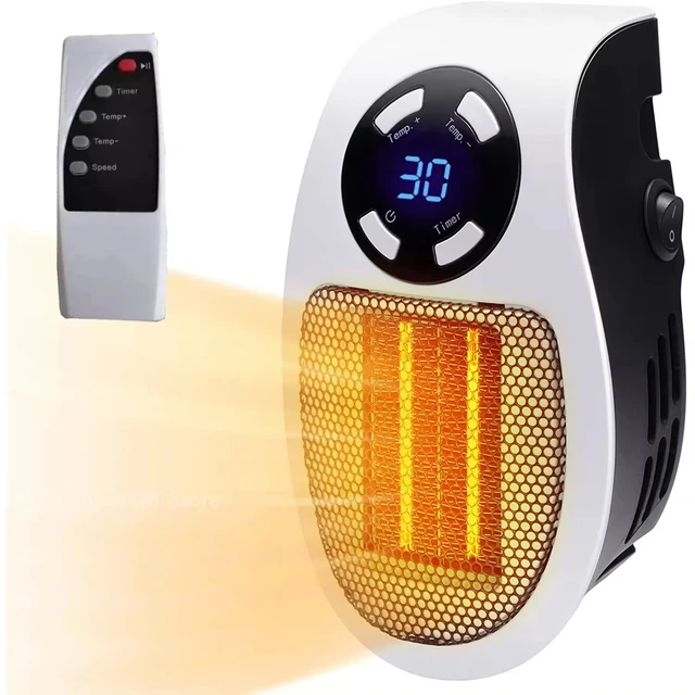 500W Portable mini Heater Electric, Heater Plug-in Wall Room