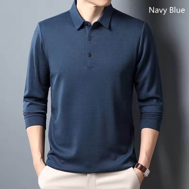 Premium Men's Long Sleeve Polo Shirts