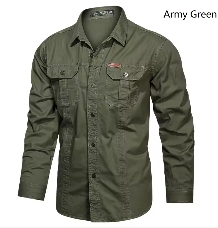 Premium Military Style Cotton Shirt