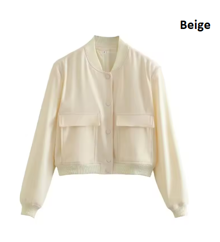 Cropped Jackets for Women Long Sleeve Crop Outerwear