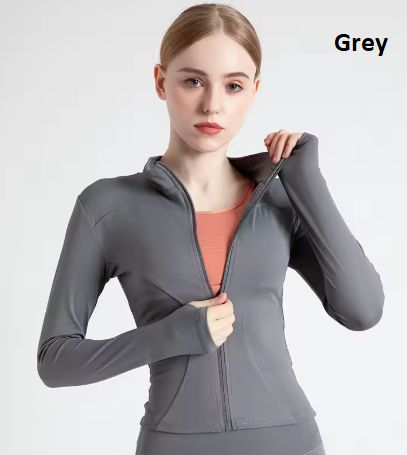 Long Sleeve Tight Yoga Clothing Slimming Yoga Sports Jacket