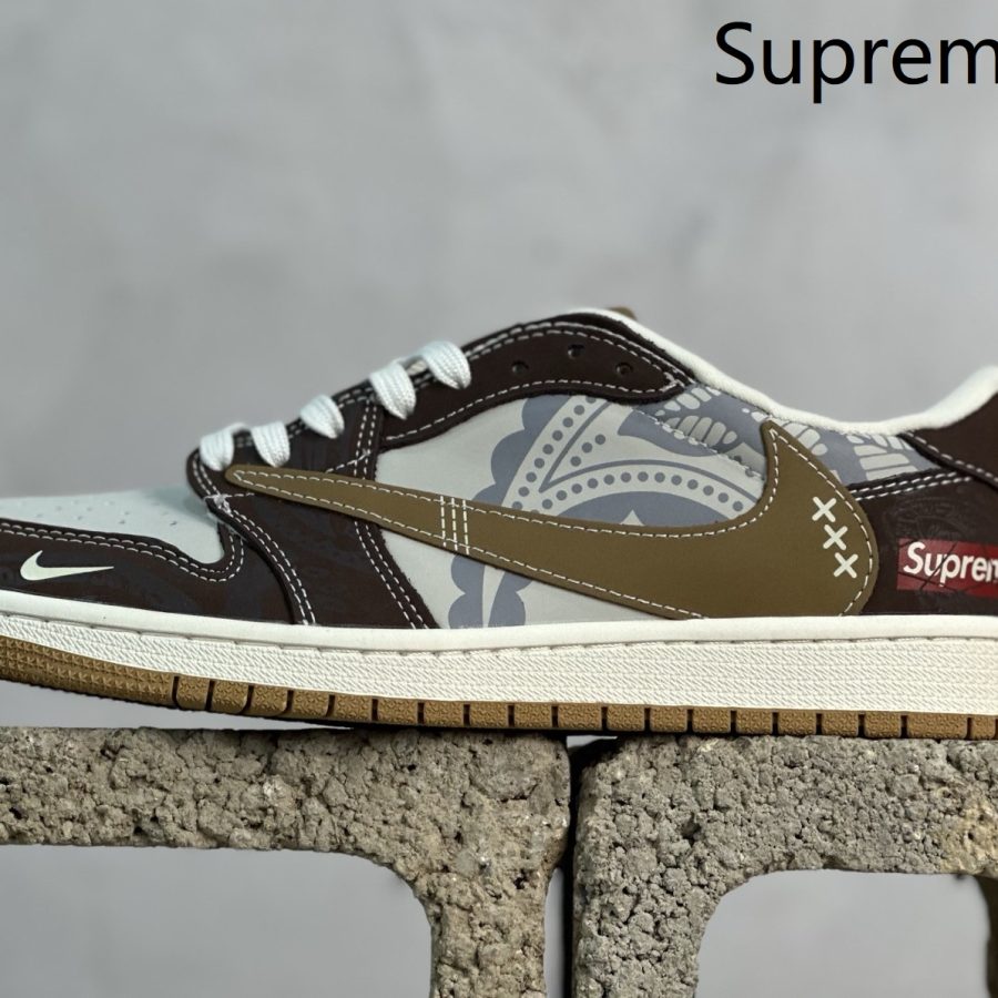 Supreme x Travis Scott x Fragment Design x Air Jordan 1 Low OG SP AJ 1
