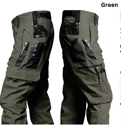 New Tactical Work Pants Men Outdoor Cargo Trousers Multi-pocket Waterproof