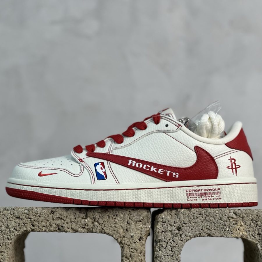 Fragment Design x Air Jordan 1 Low OG SP AJ 1 x Houston Rockets co-branded