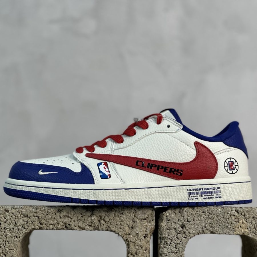 Travis Scott x Fragment Design x Air Jordan 1 Low OG SP AJ 1 x Los Angeles Clippers co-branded