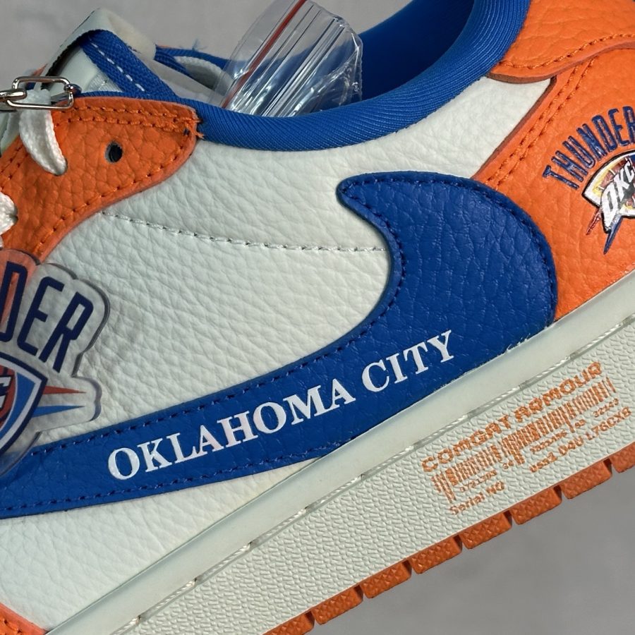 Fragment Design x Air Jordan 1 Low OG SP AJ 1 x Oklahoma City Thunder co-branded