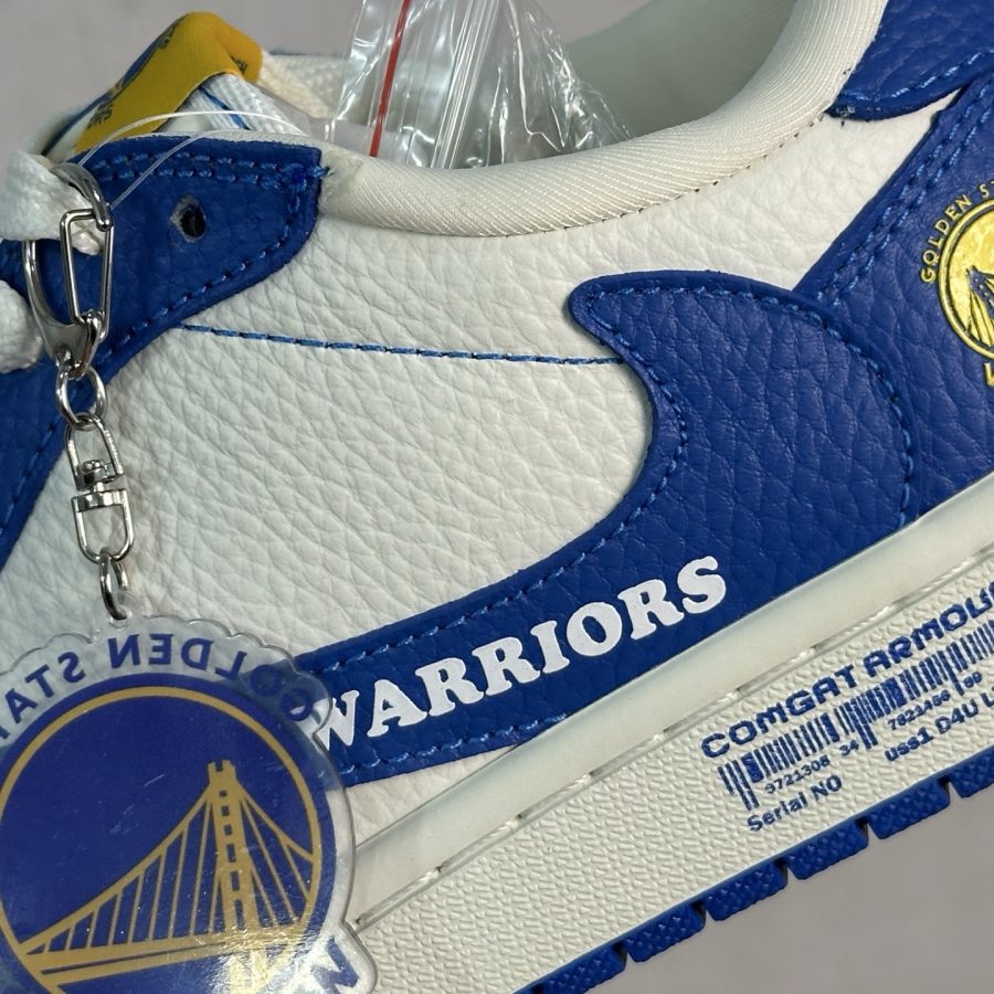 Travis Scott x Fragment Design x Air Jordan 1 Low OG SP AJ 1 x Golden State Warriors co-branded