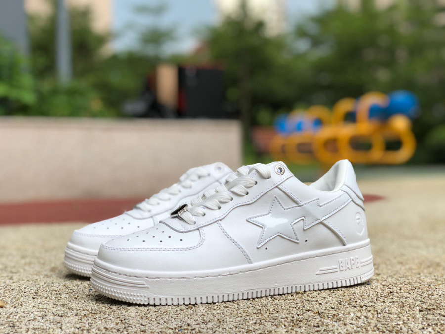 Pure white New version of BAPE STA SK8