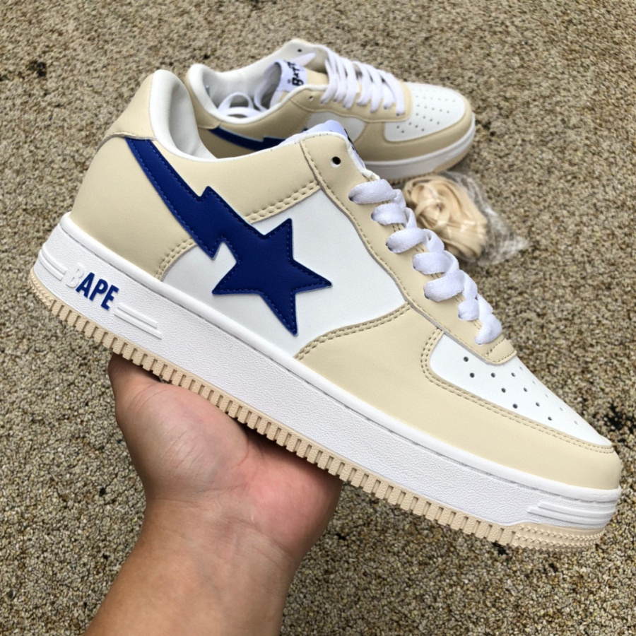 Gray beige blue New version of BAPE STA SK8