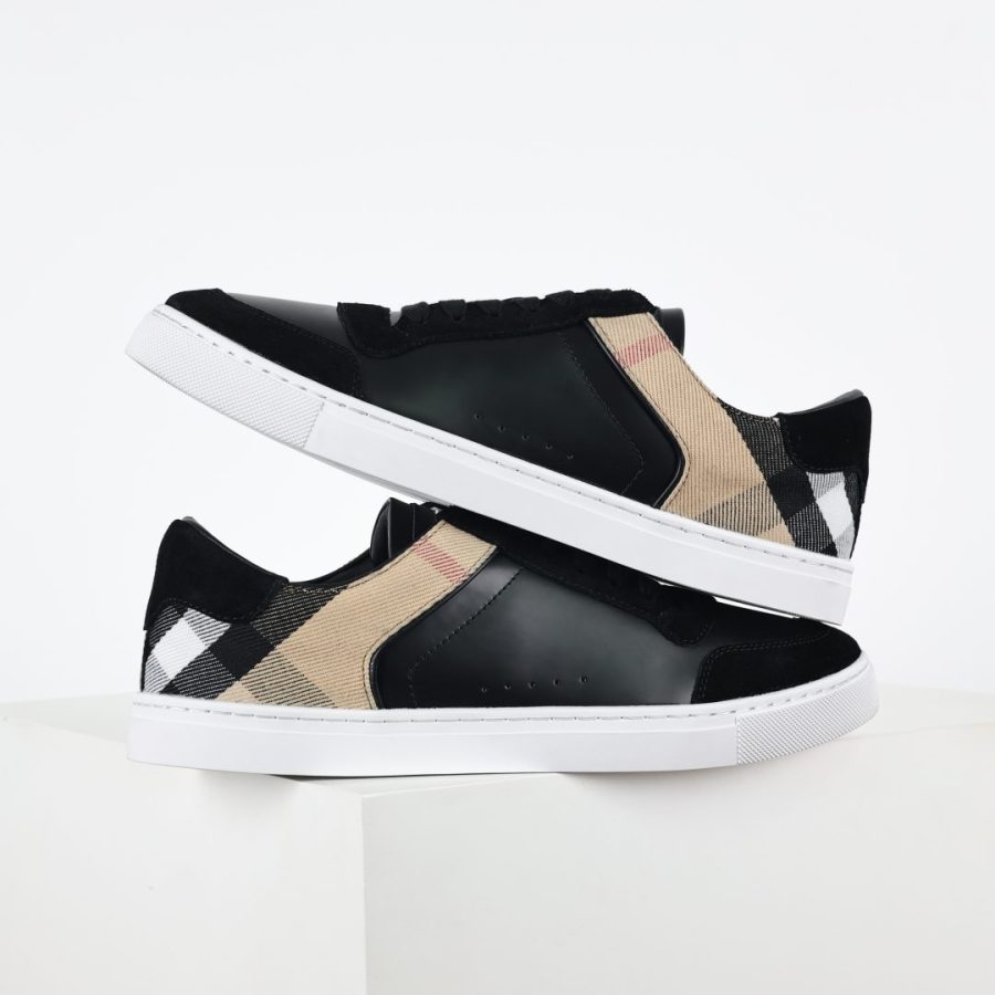 Burberry Vintage Reeth checked leather sneakers