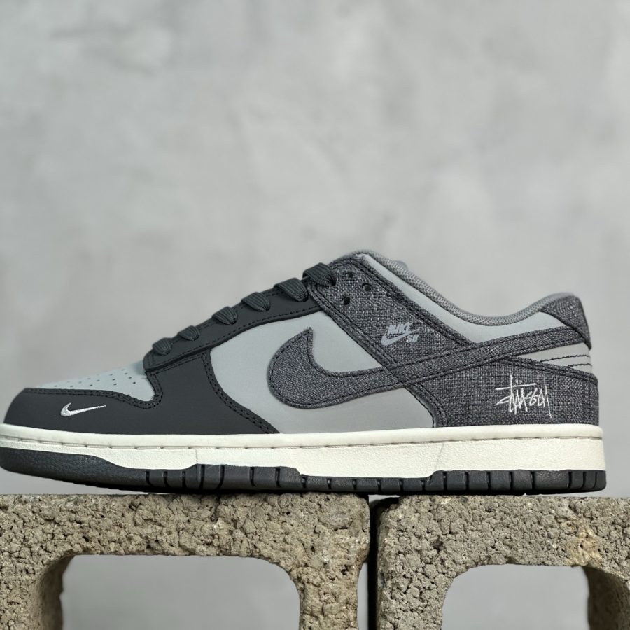Nike SB Dunk Low Stussy Joint Denim Dark Gray