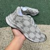 Limited quantity GG Beige Gray Monogram Run Sneaker